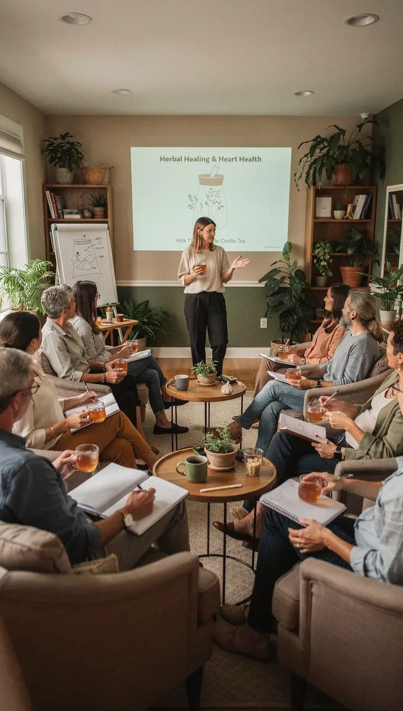 Pieno dyglių arbata, skirta širdies ir kepenų sveikatai, pateikta stilingame puodelyje.